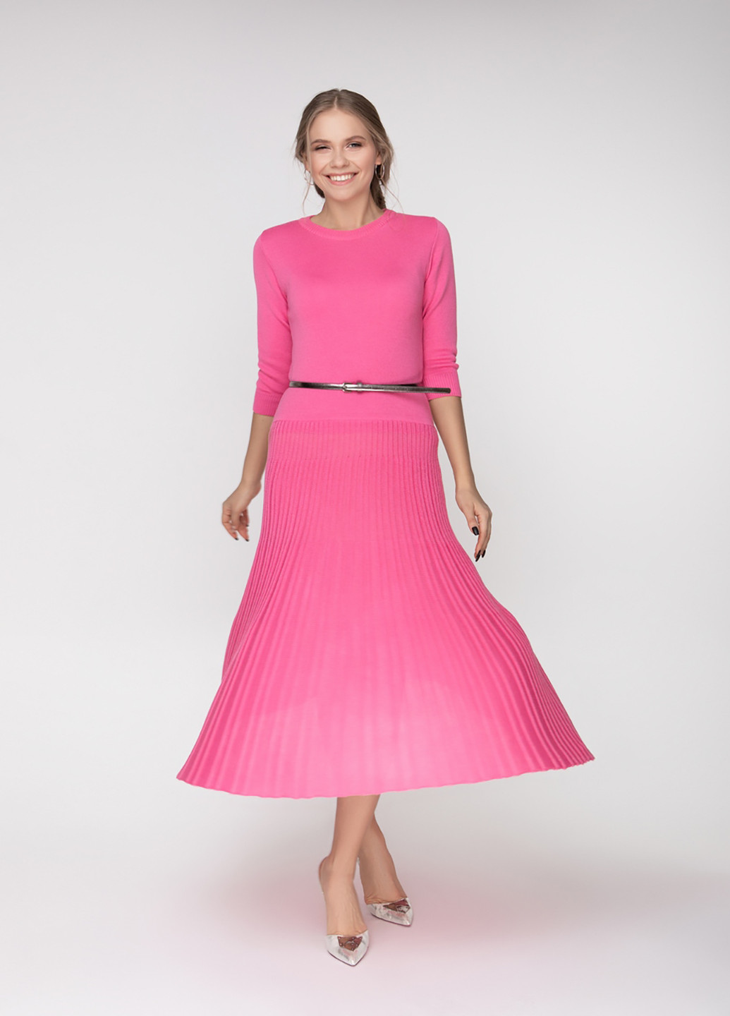 Розовое кэжуал платье Sewel однотонное
