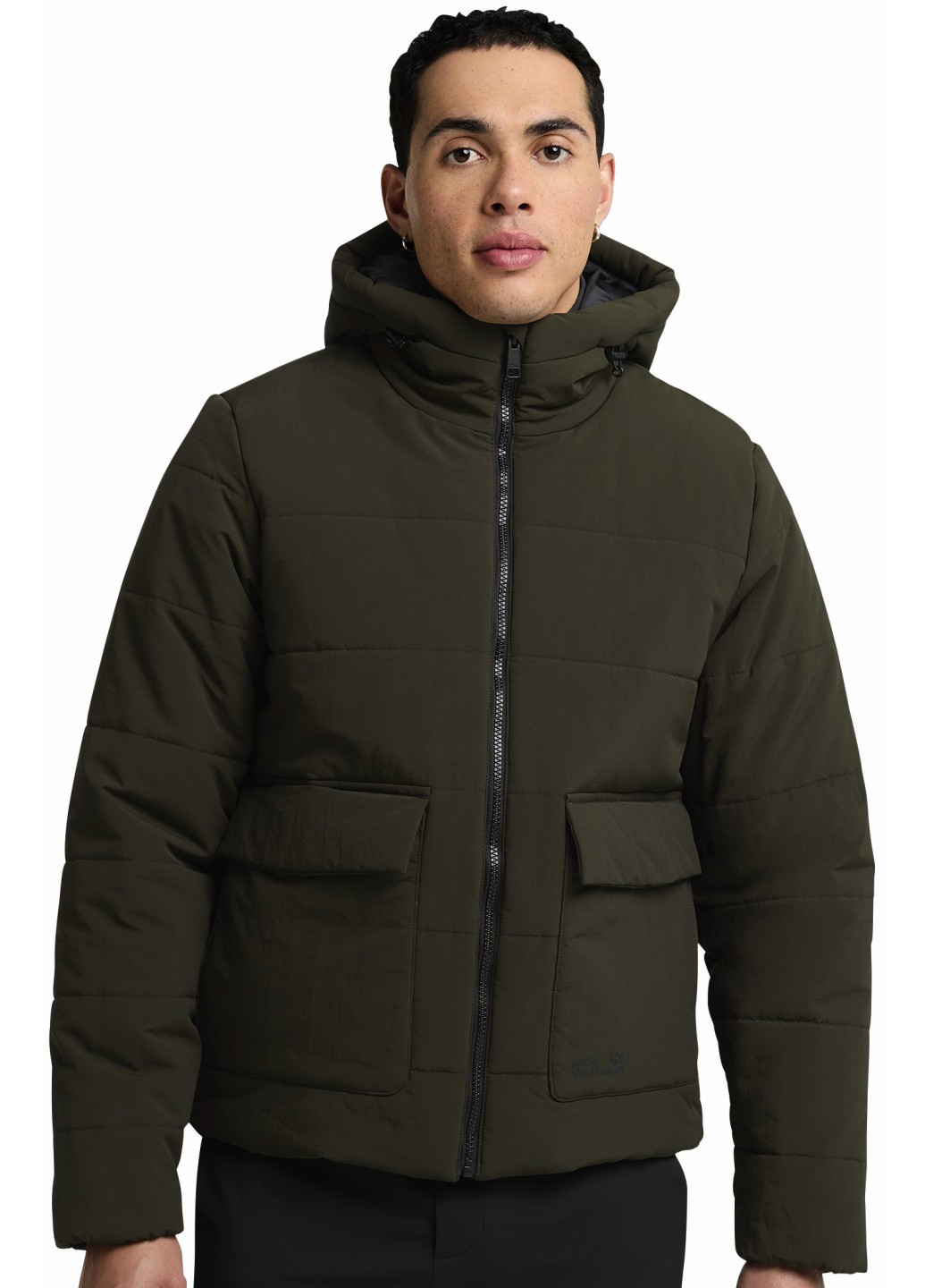 Оливкова (хакі) зимня куртка Jack Wolfskin NORTHERN LITE HOODED JKT M