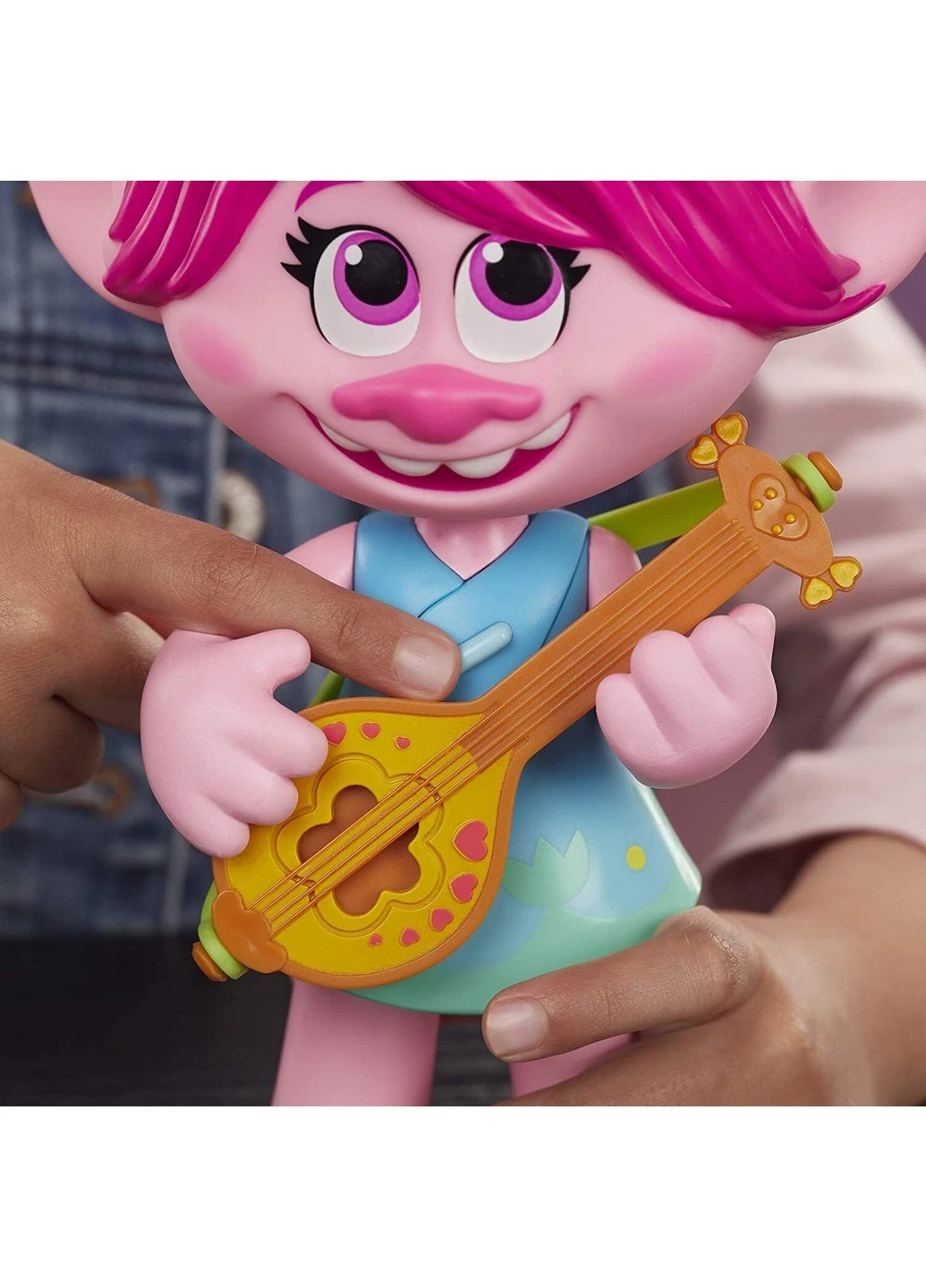 Лялька Розочка DreamWorks Trolls World Tour Pop-to-Rock Poppy Singing Doll Світовий тур (E94115E1) Hasbro (255665085)