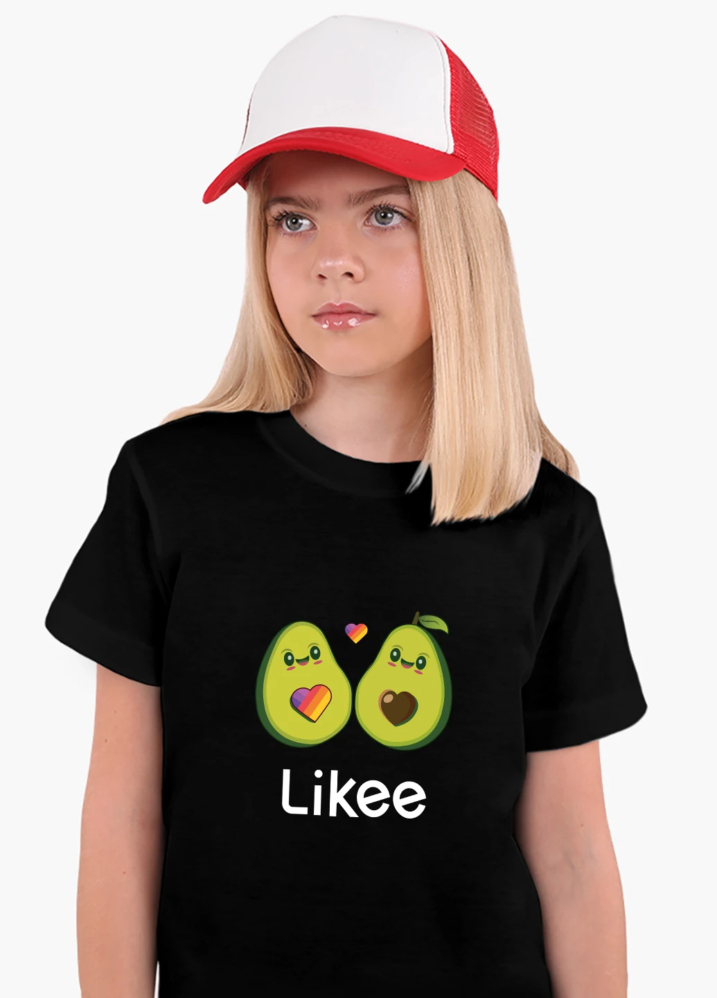 Чорна демісезонна футболка дитяча лайк авокадо (likee avocado) (9224-1031) MobiPrint