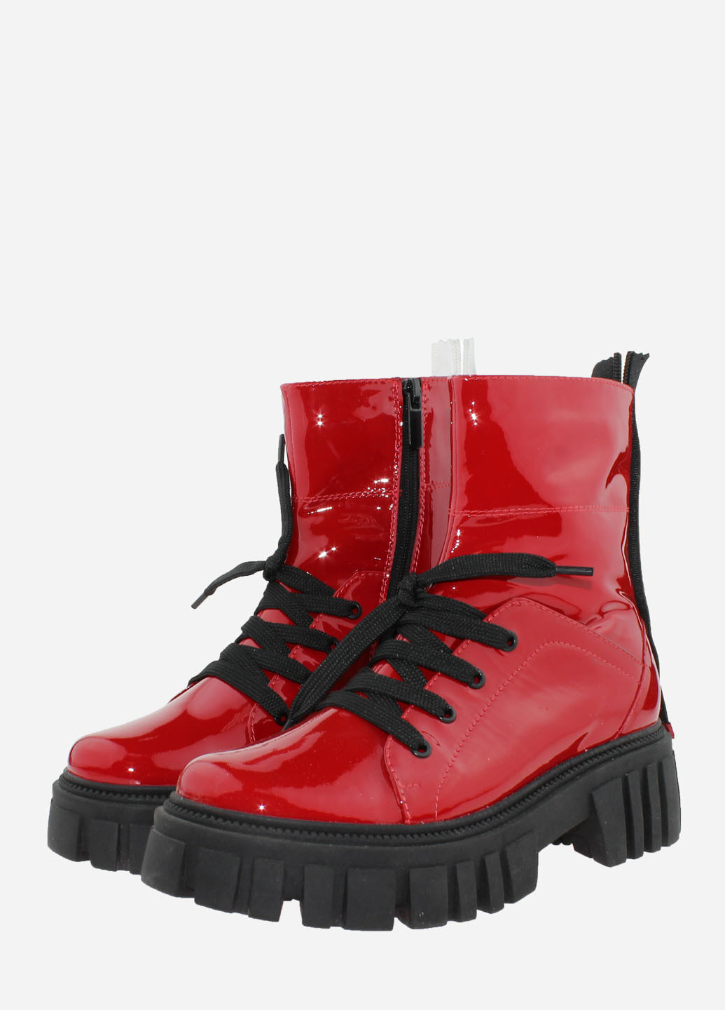 Осенние ботинки rs01954 красный Saurini