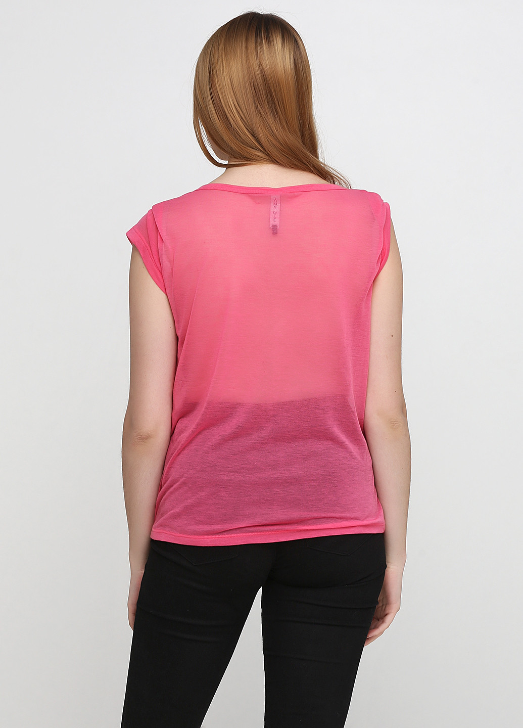 Розовая летняя футболка Amy Gee