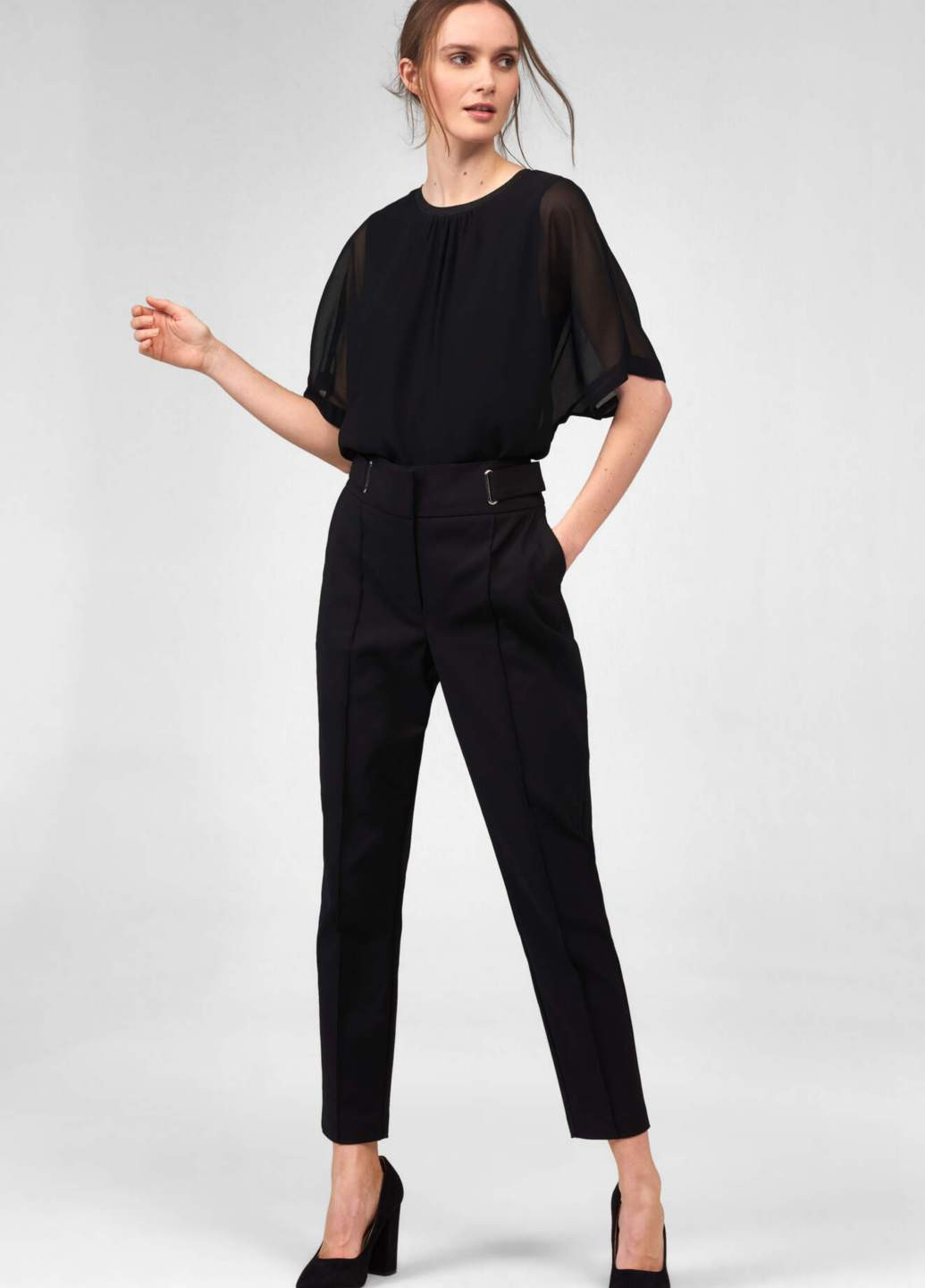 Чорна літня блузка Orsay