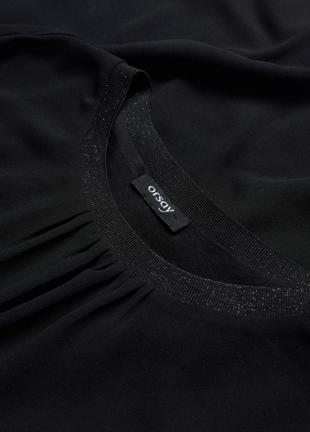 Чорна літня блузка Orsay