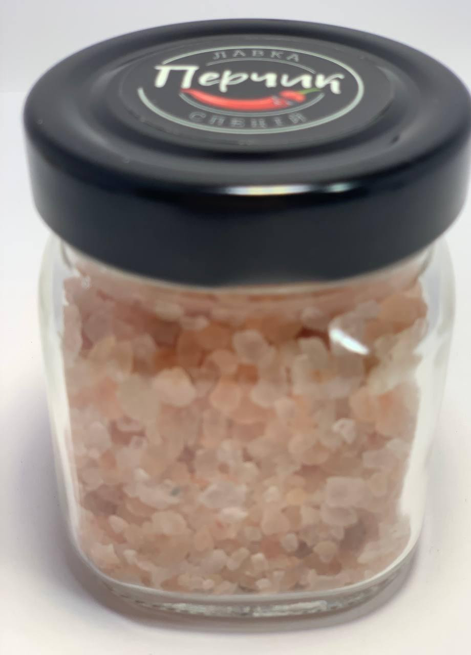 Сіль рожева (гімалайська) крупна 205 грам в скляній банці No Brand (251407371)