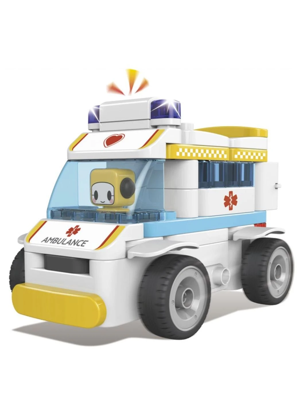 Конструктор Blocks Ambulance + пульт ДУ 69 елементів (62003W) Pai Blocks Ambulance + пульт ДУ 69 элементов (198485065)
