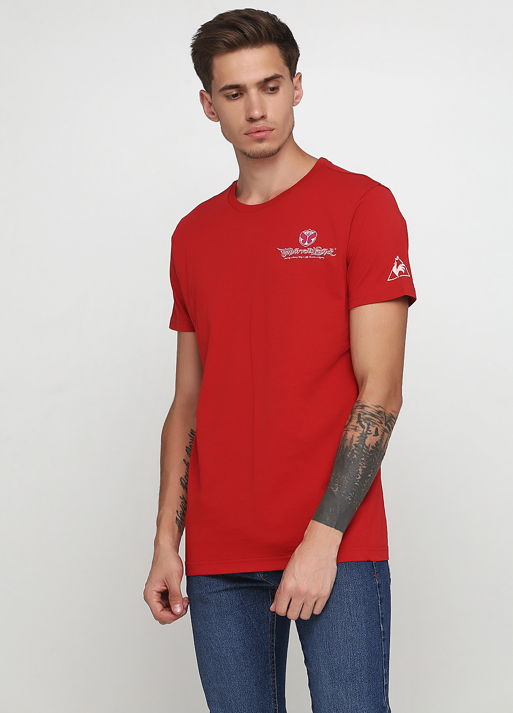 Червона футболка Le Coq Sportif