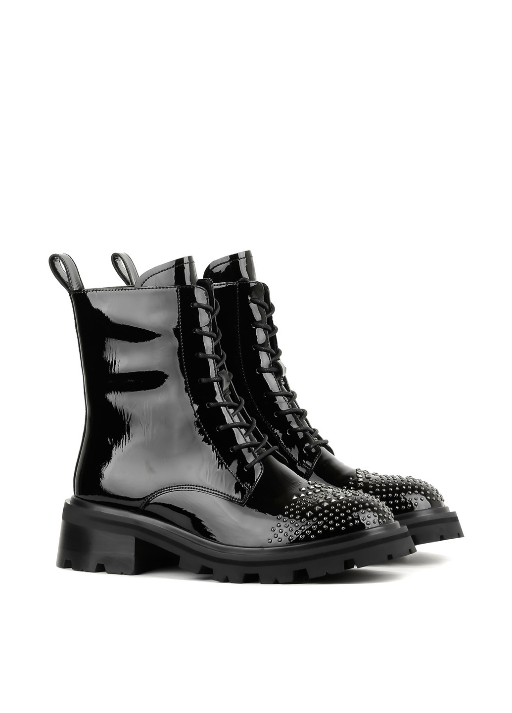 Осенние ботинки Le'BERDES со стразами, лаковые