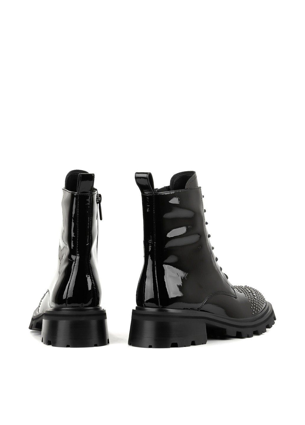 Осенние ботинки Le'BERDES со стразами, лаковые