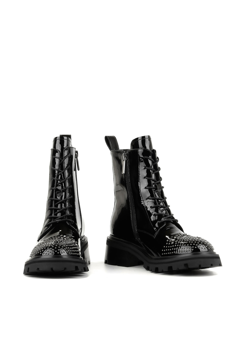 Осенние ботинки Le'BERDES со стразами, лаковые