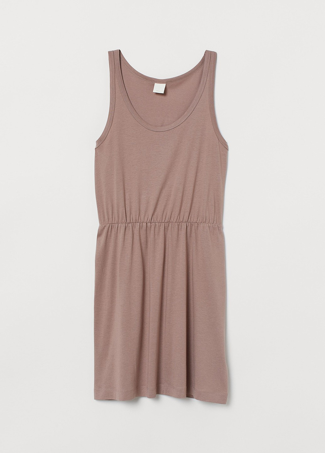 Светло-коричневое кэжуал платье платье-майка H&M однотонное