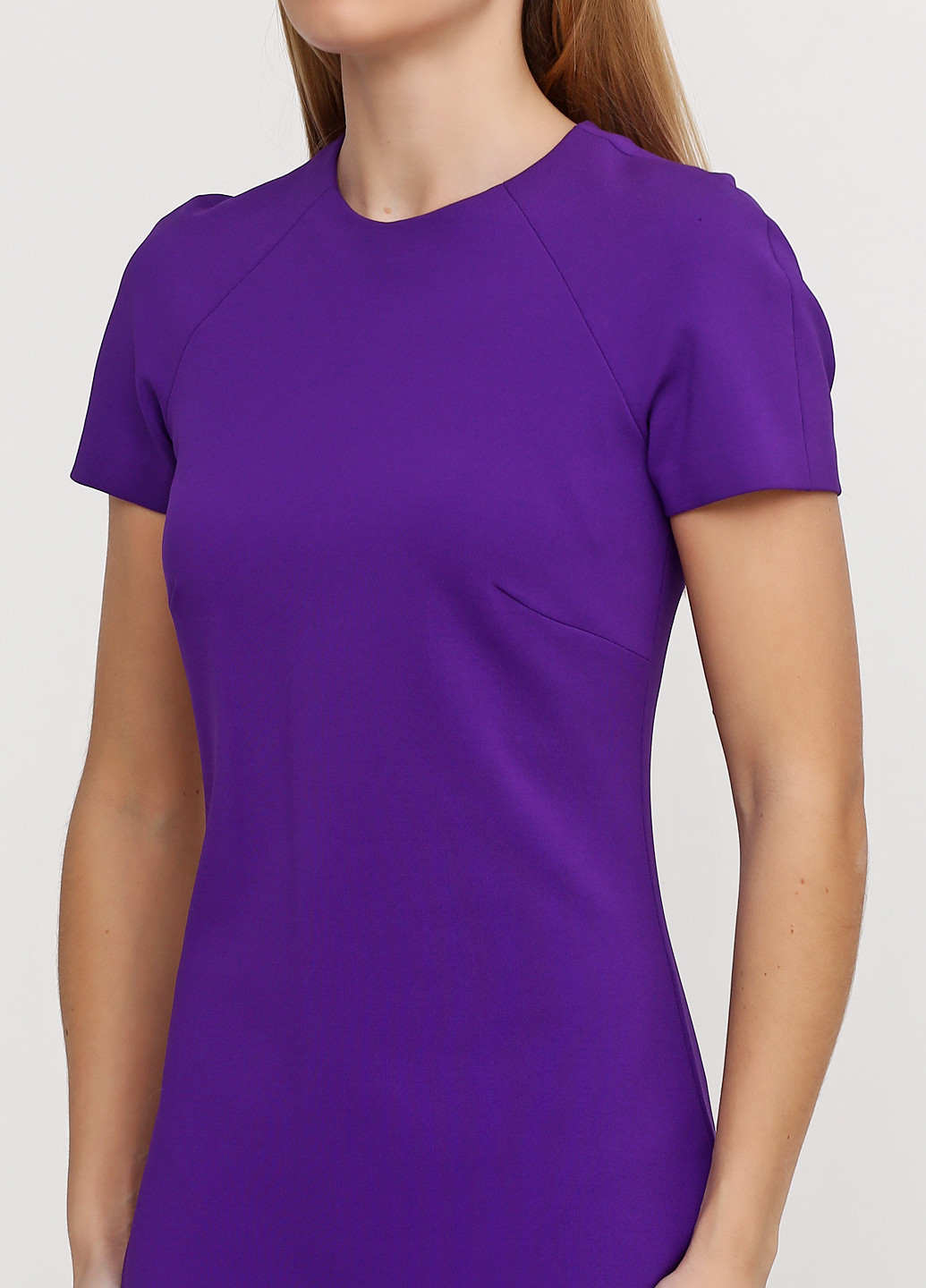 Фиолетовое кэжуал платье футляр Ralph Lauren однотонное