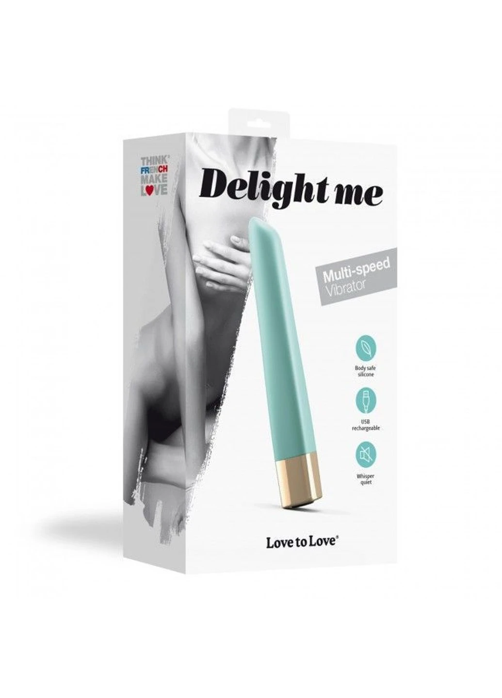 Мощный минивибратор Delight Me Menthe с мягким кончиком, 16 режимов работы Love To Love (254734286)
