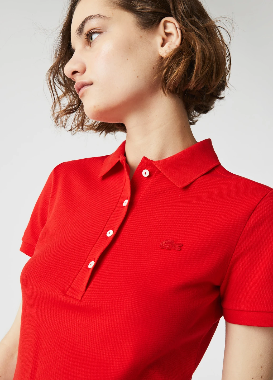 Червона кежуал, спортивна сукня поло Lacoste однотонна