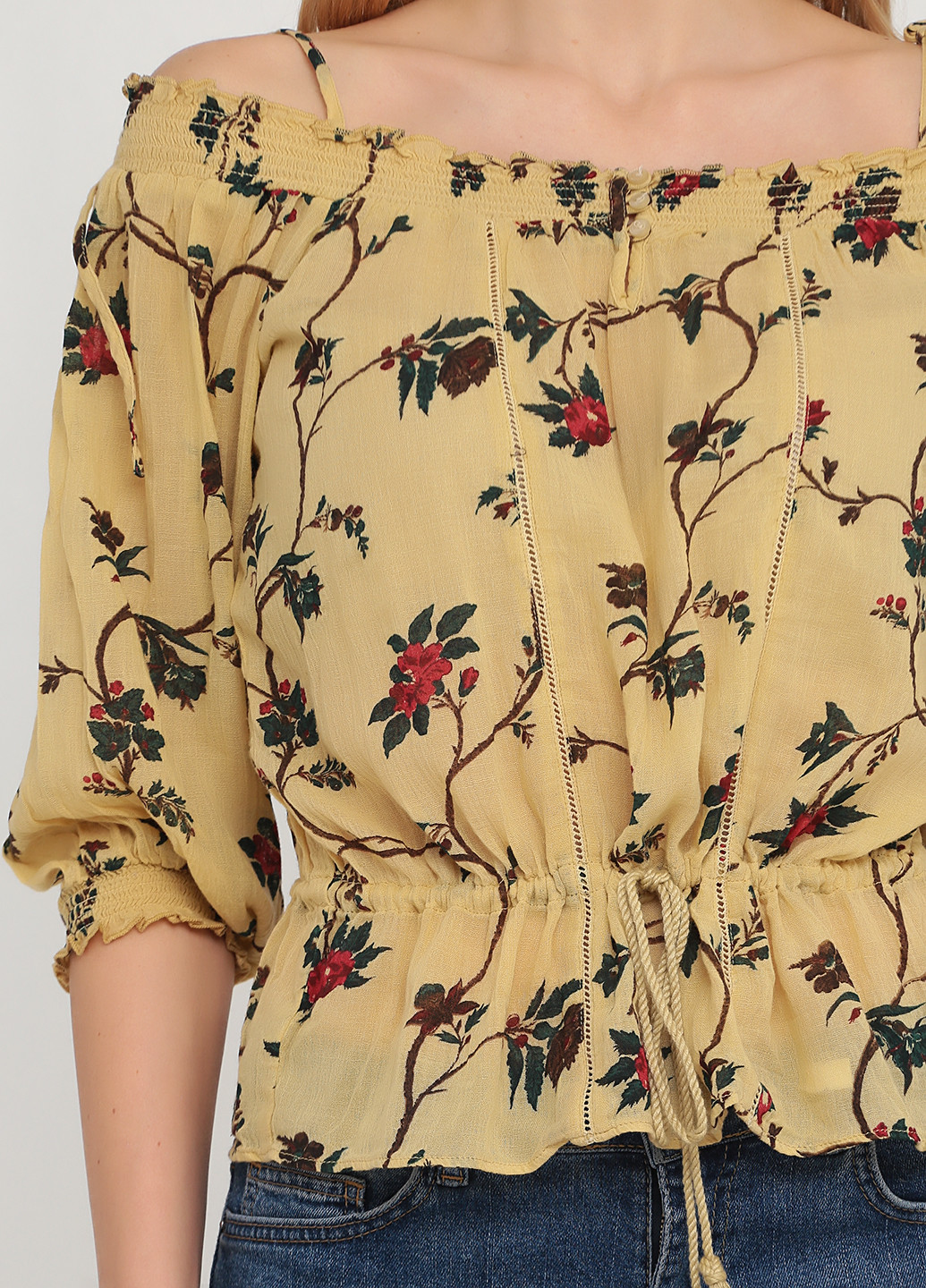 Горчичная блуза Ralph Lauren