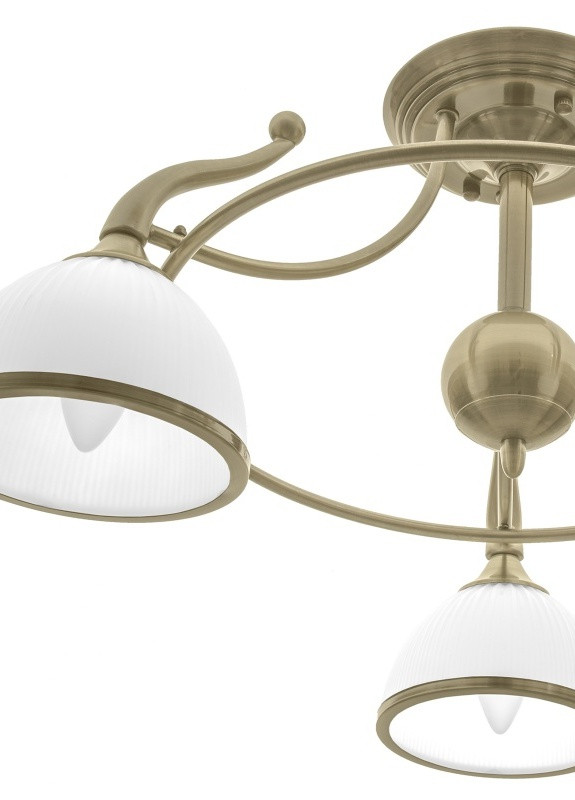 Люстра потолочная на 3 плафона в зал LK-606S/3 E27 AB Brille (253887100)