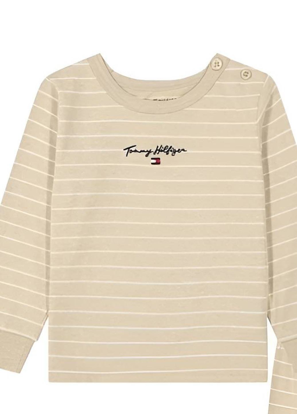 Бежевый демисезонный костюм (лонгслив, брюки) брючный Tommy Hilfiger