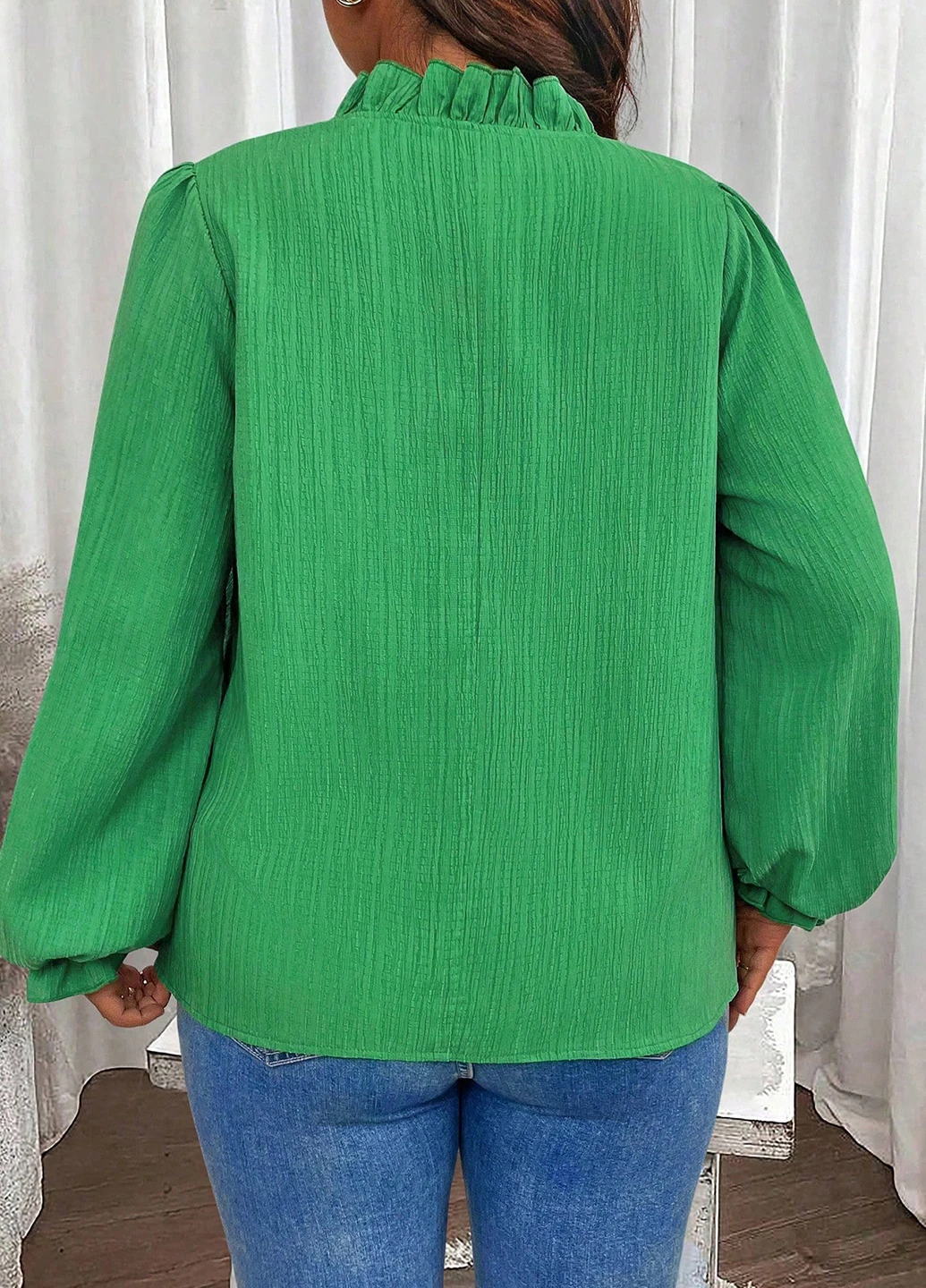 Зелёная блуза SHEIN
