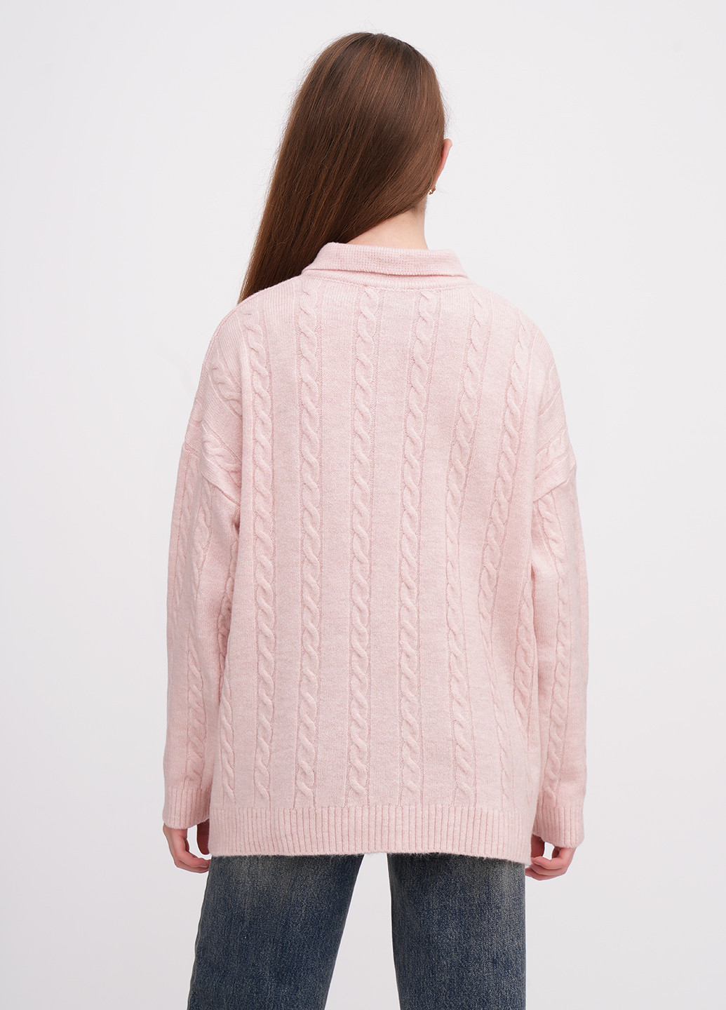 Светло-розовый демисезонный свитер EQUILIBRI