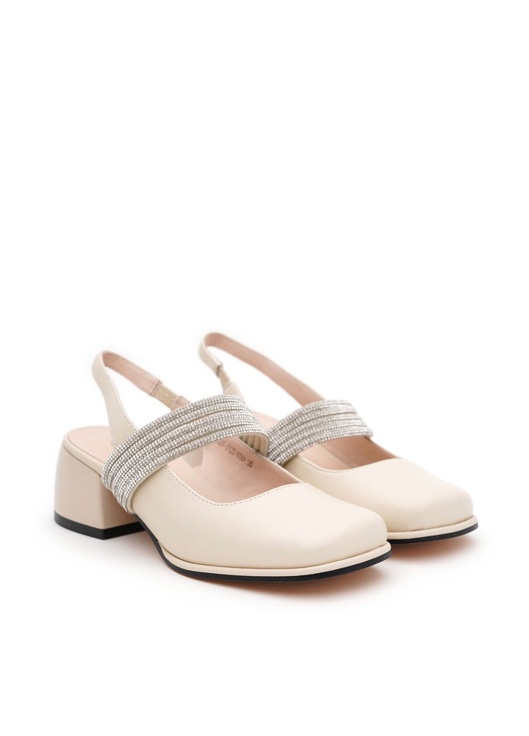 Blizzarini Туфлі слінгбекі молочний з натуральна шкіра, україна — демісезон (340268474)