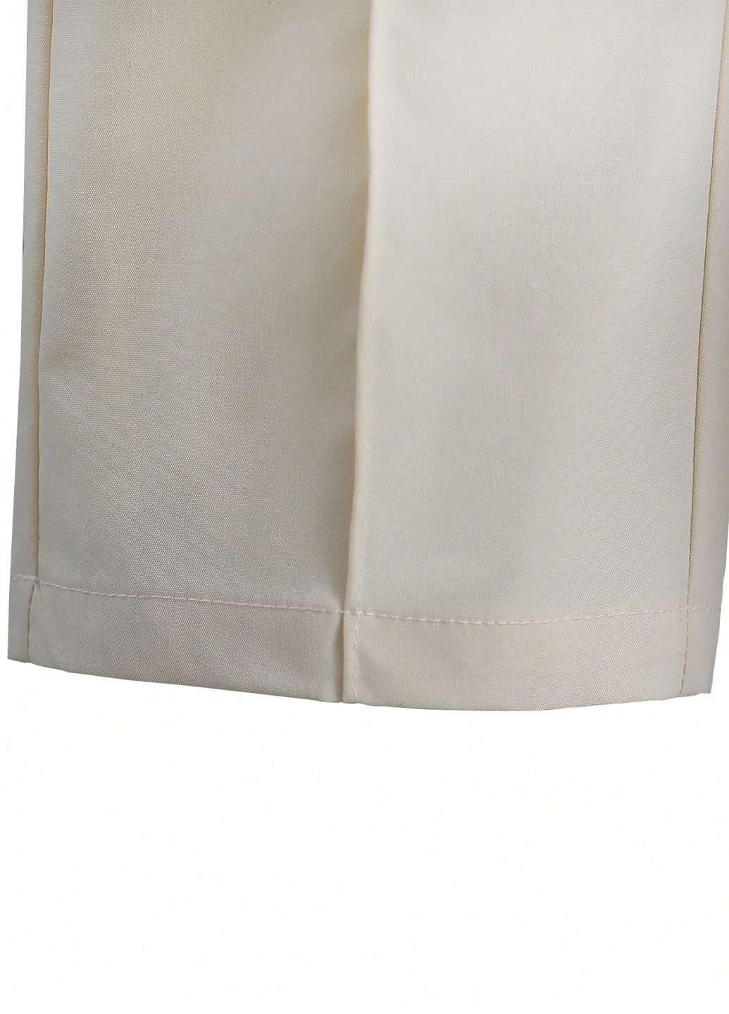 Кремовые кэжуал, классические демисезонные прямые брюки SHEIN