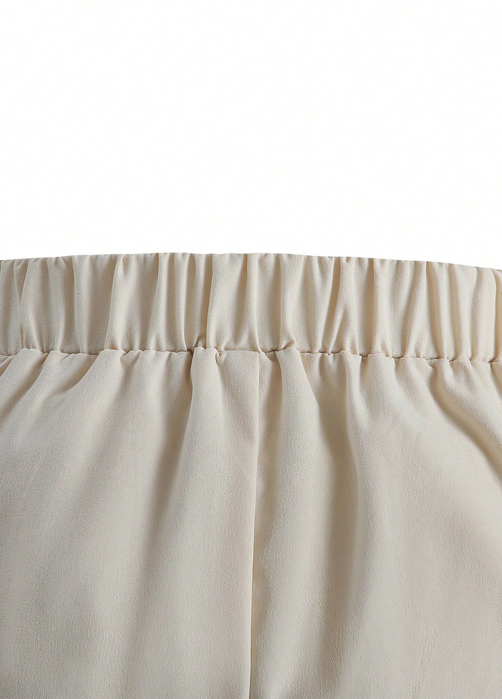 Кремовые кэжуал, классические демисезонные прямые брюки SHEIN