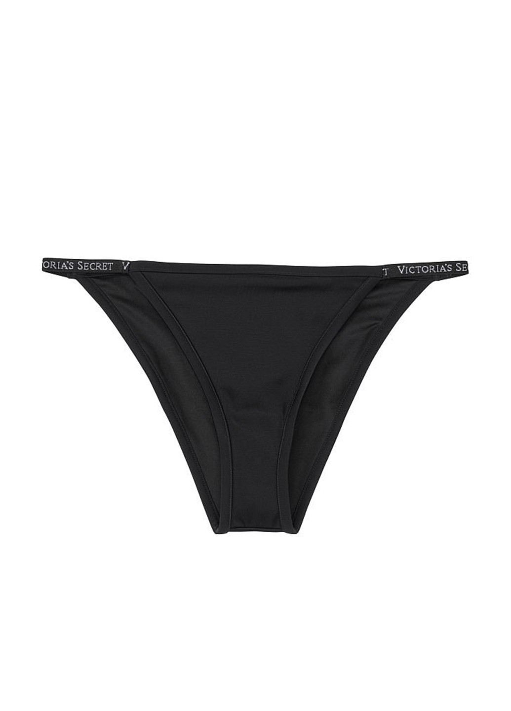 Черный летний купальник (лиф, трусики) раздельный, бандо Victoria's Secret