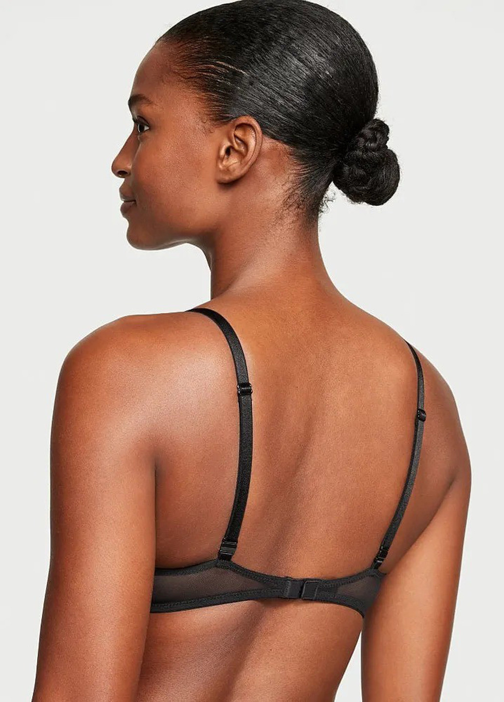 Чорний демісезонний комплект (бюстгальтер, трусики) Victoria's Secret