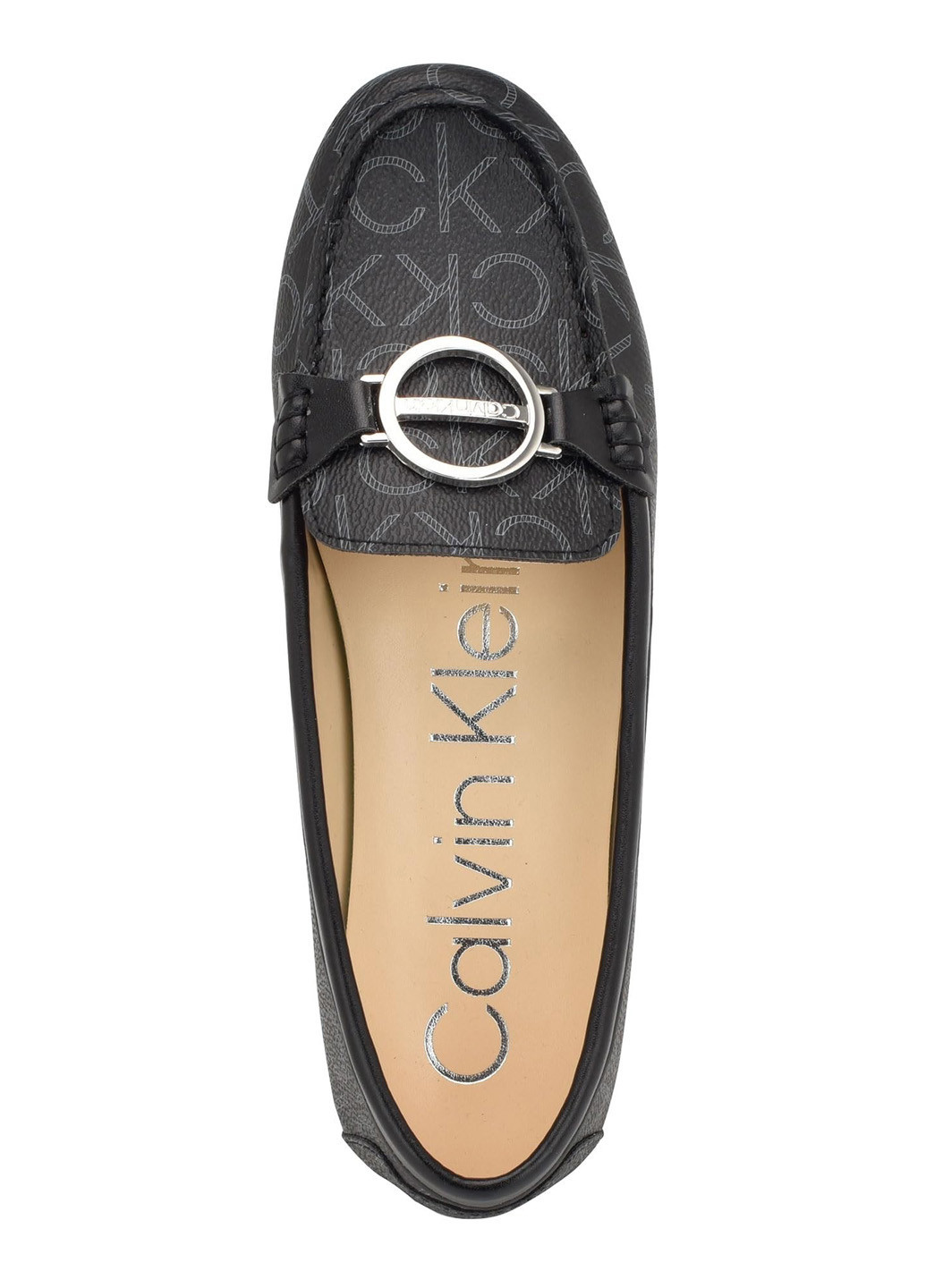 Черные мокасины Calvin Klein с логотипом