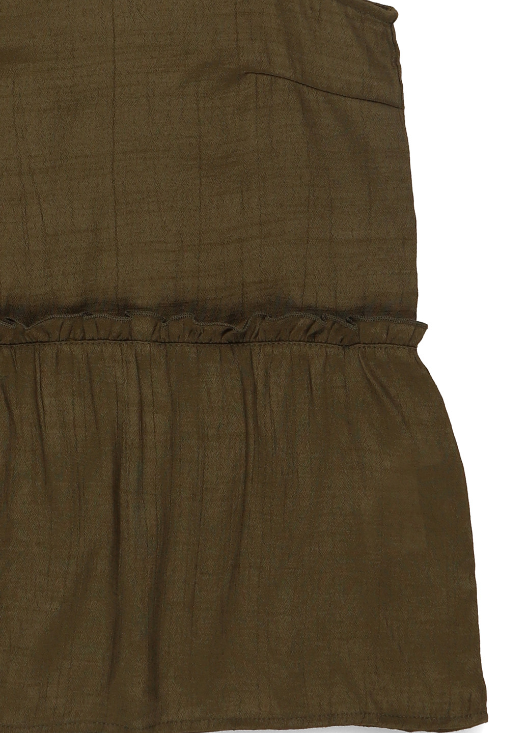 Хаки блуза с баской Vila