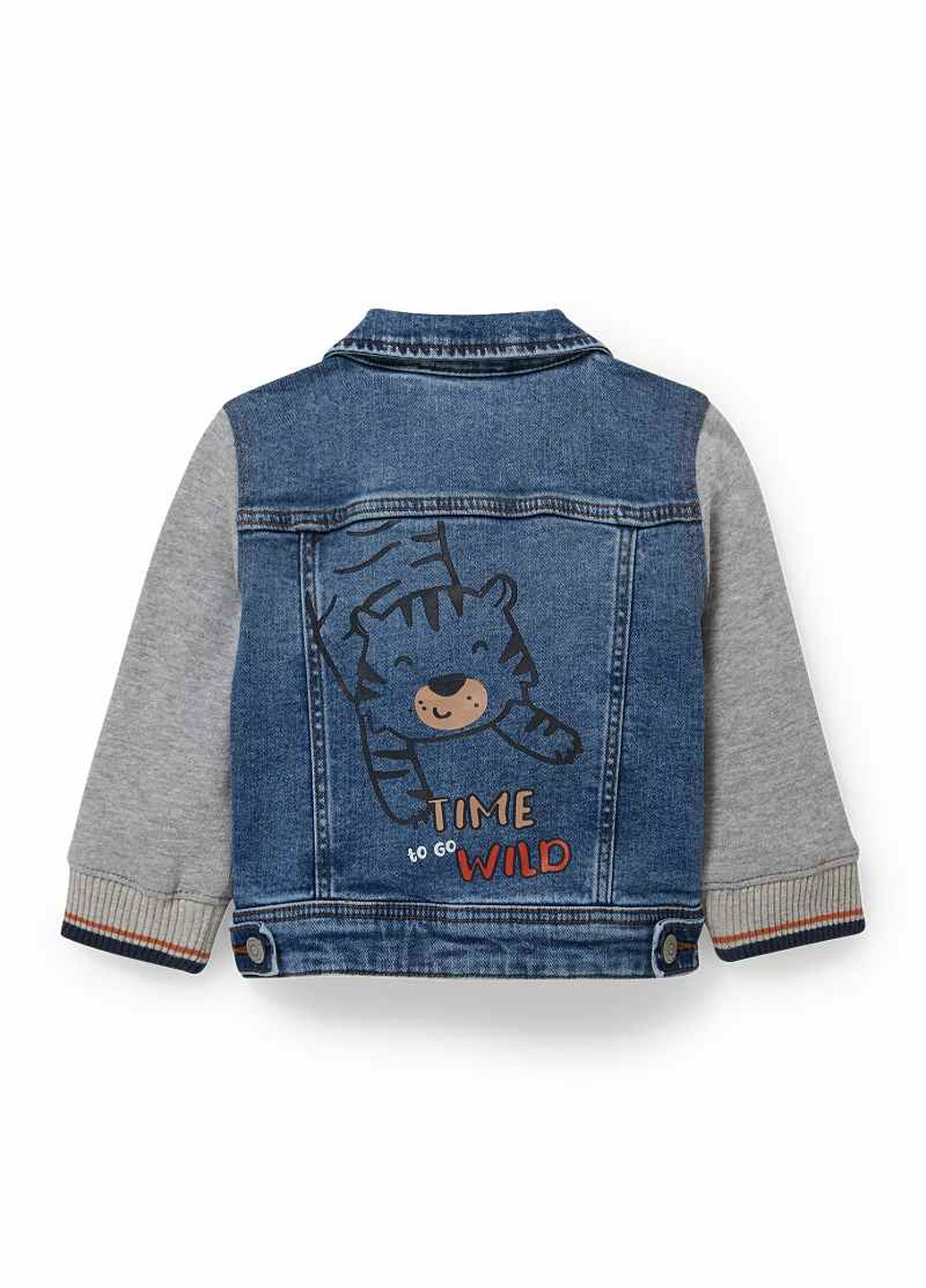 Сіро-синя демісезонна куртка C&A