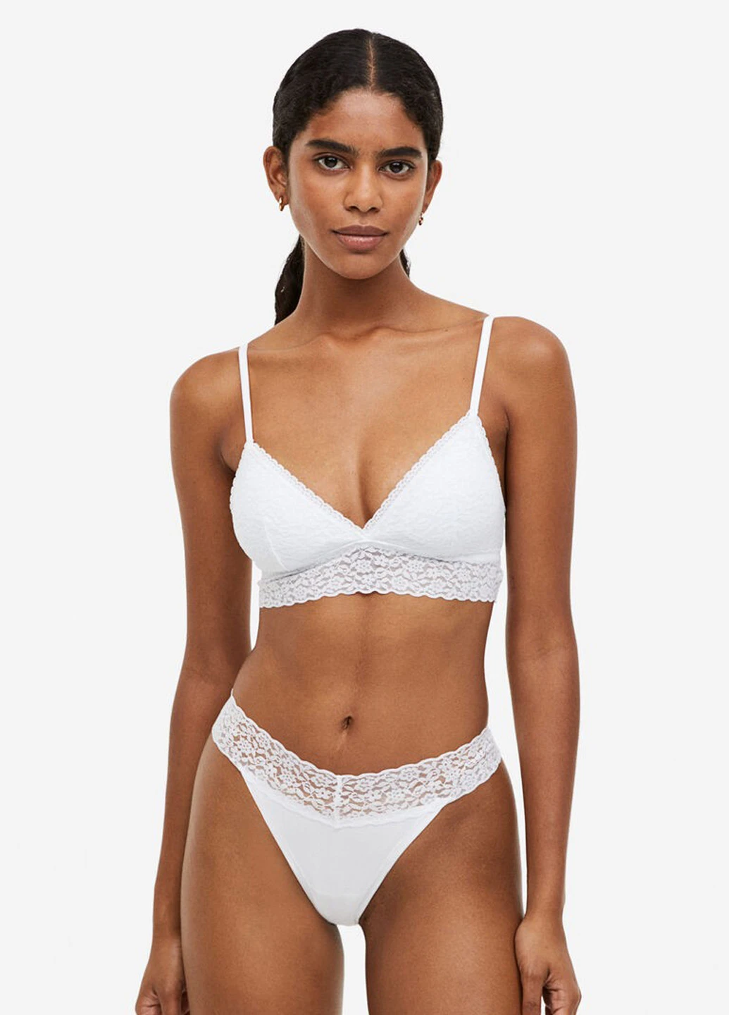 Білий бюстгальтер H&M