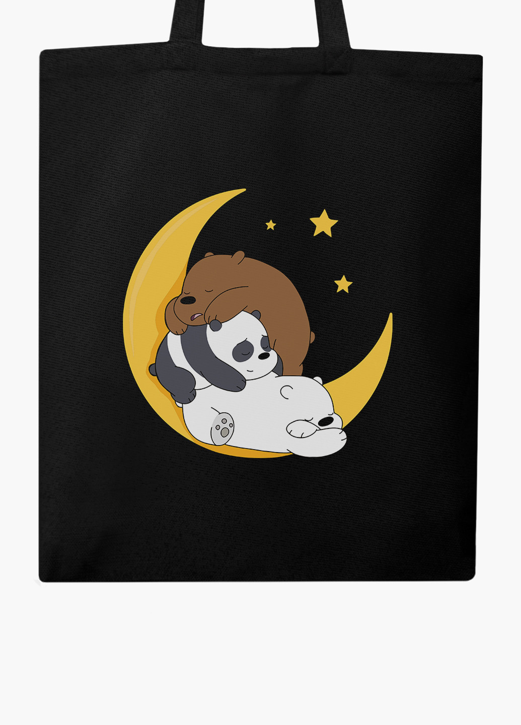 Эко сумка шоппер Вся правда о медведях (We Bare Bears) (9227-2894-BK) MobiPrint (236265746)