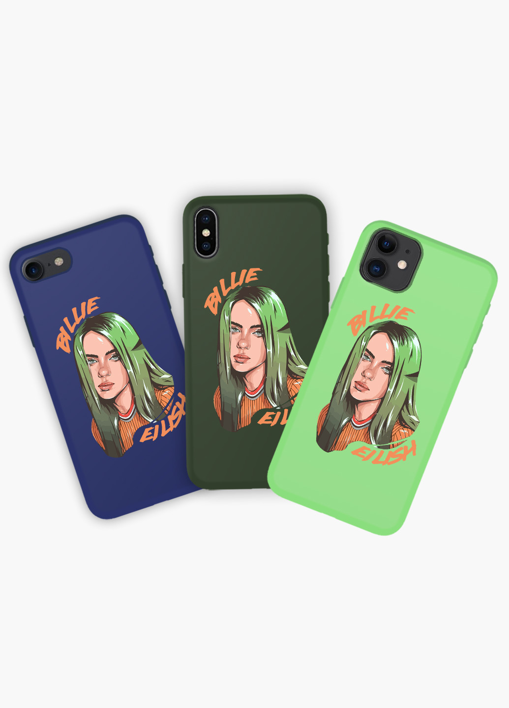 Чехол силиконовый Apple Iphone 6 Билли Айлиш (Billie Eilish) (6937-1599) MobiPrint (219517912)