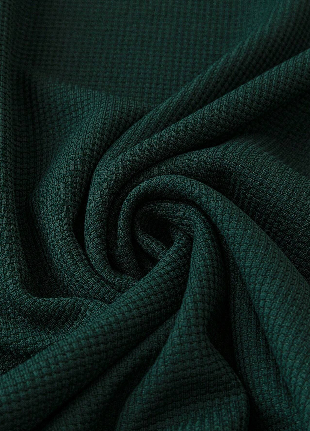 Темно-зелений світшот SHEIN однотонний без декору (308792780)