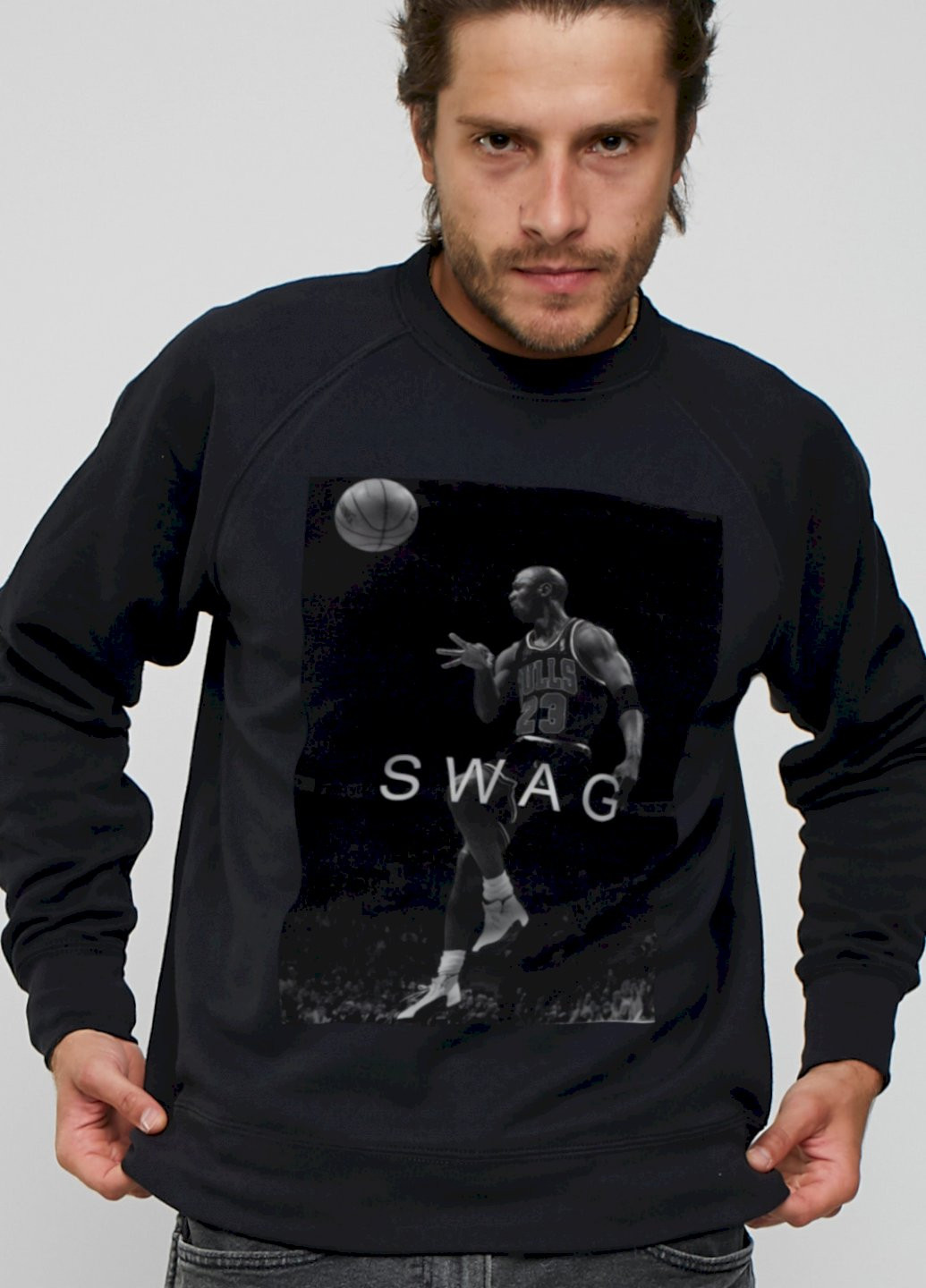 Черный свитшот мужской YAPPI (198688742)