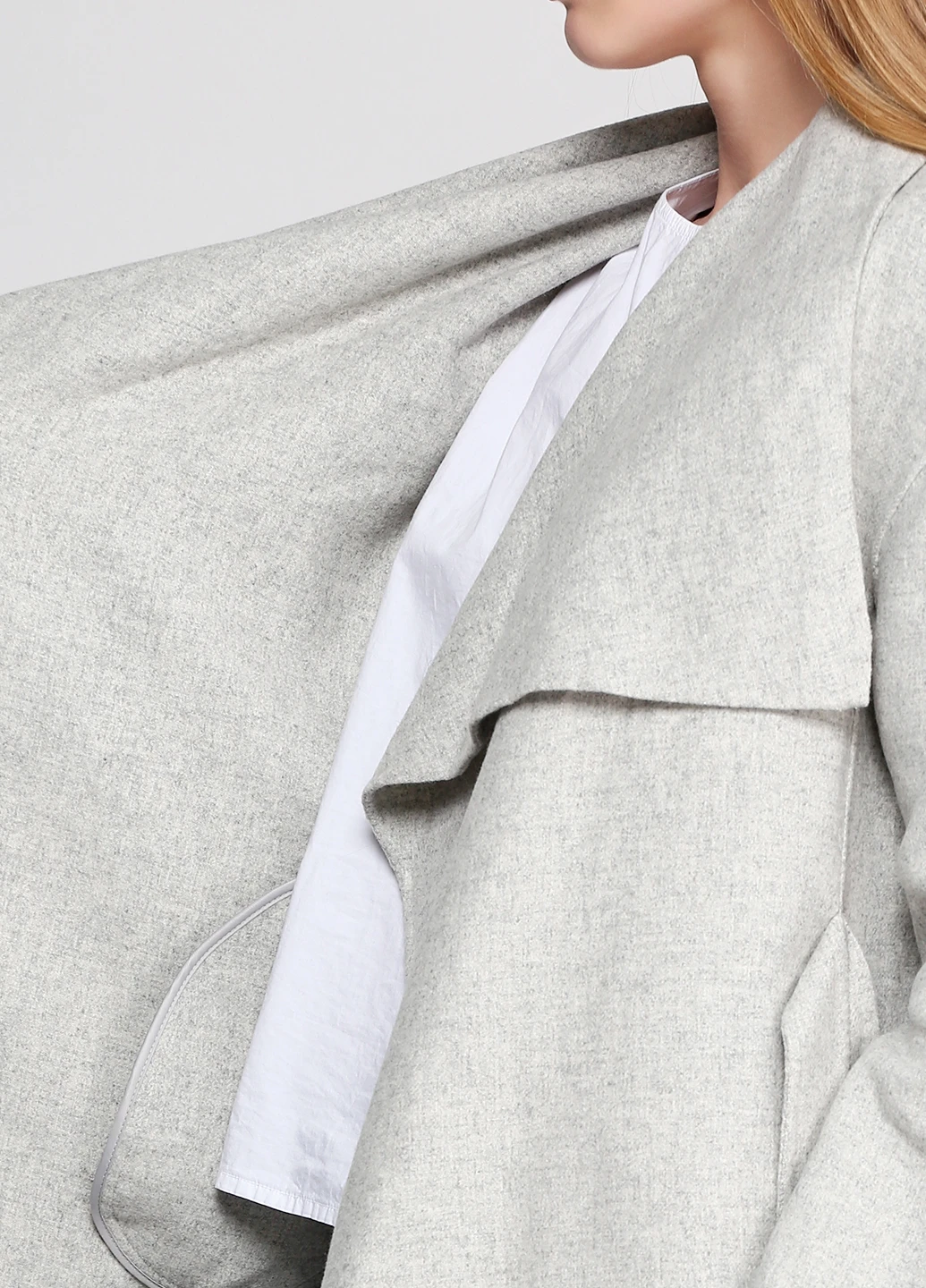 Сіре Кежуал напівпальто Zara