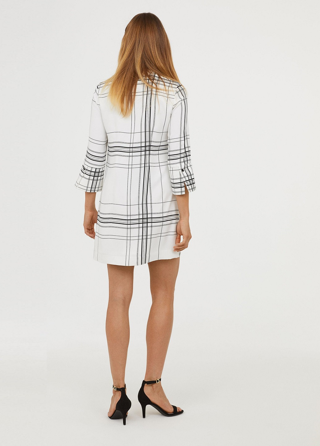 Білий кежуал сукня H&M однотонна