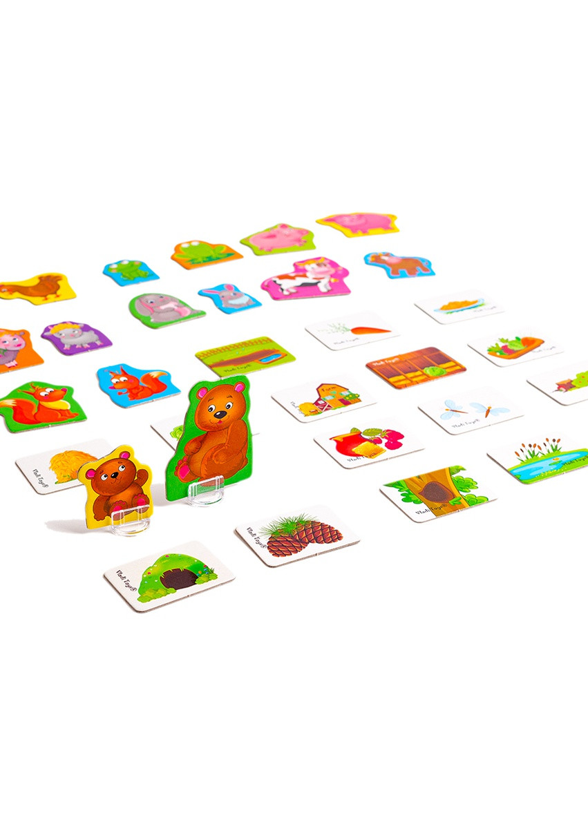 Мини-развивашка ассоциации "В лесу и на ферме" VT1804-46(укр) Vladi toys (255391267)