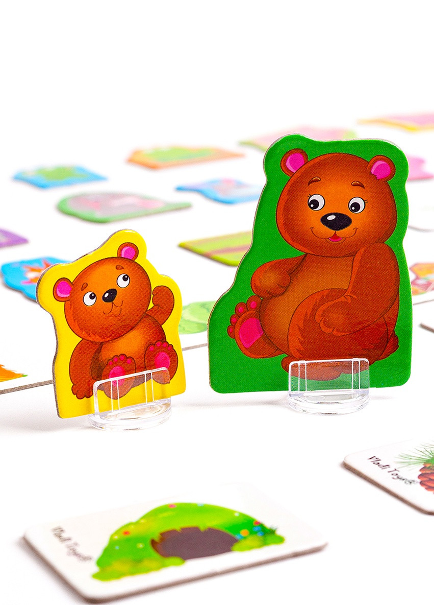 Мини-развивашка ассоциации "В лесу и на ферме" VT1804-46(укр) Vladi toys (255391267)