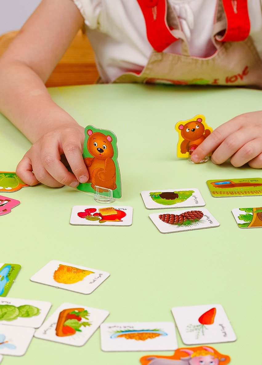 Мини-развивашка ассоциации "В лесу и на ферме" VT1804-46(укр) Vladi toys (255391267)