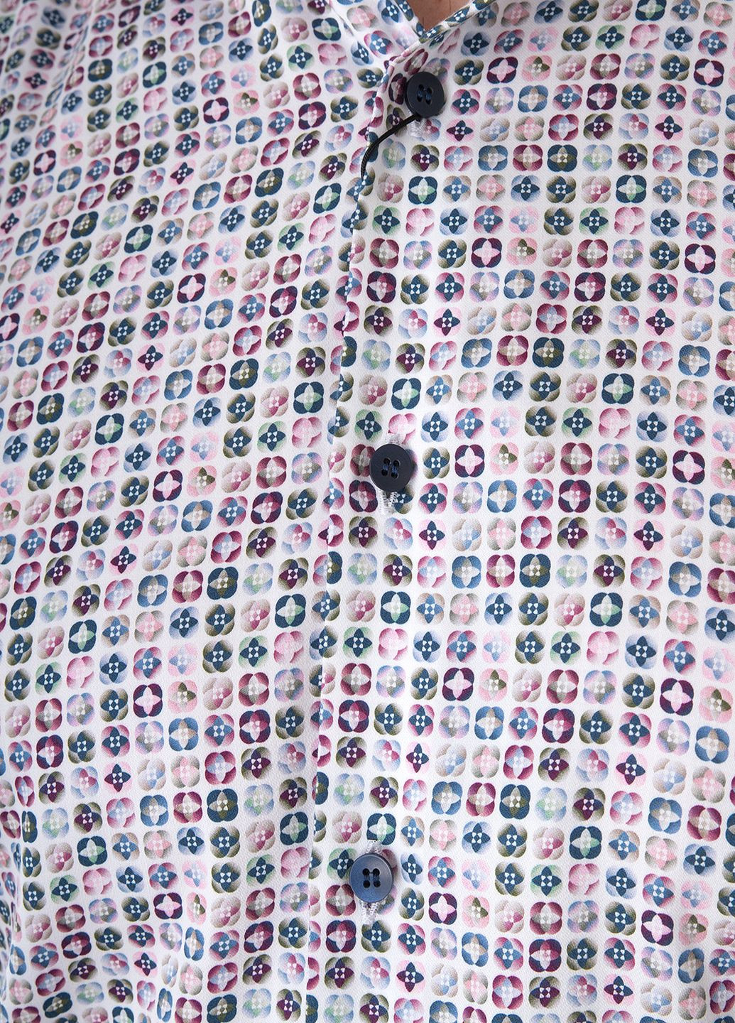 Цветная рубашка с абстрактным узором Olymp