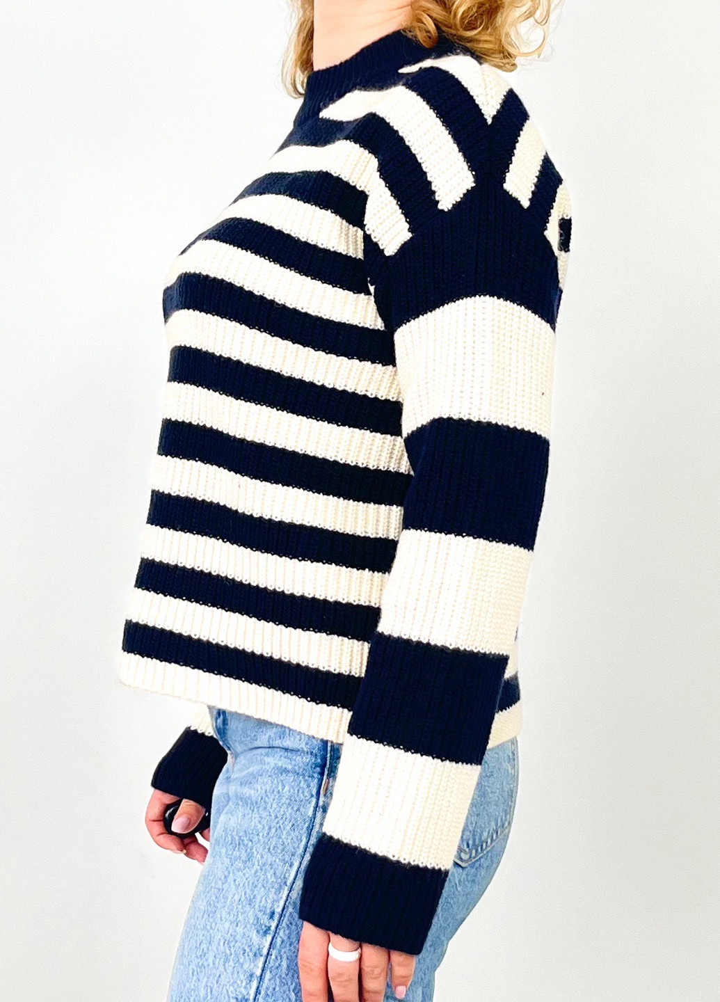 Темно-синій зимовий джемпер джемпер Monki