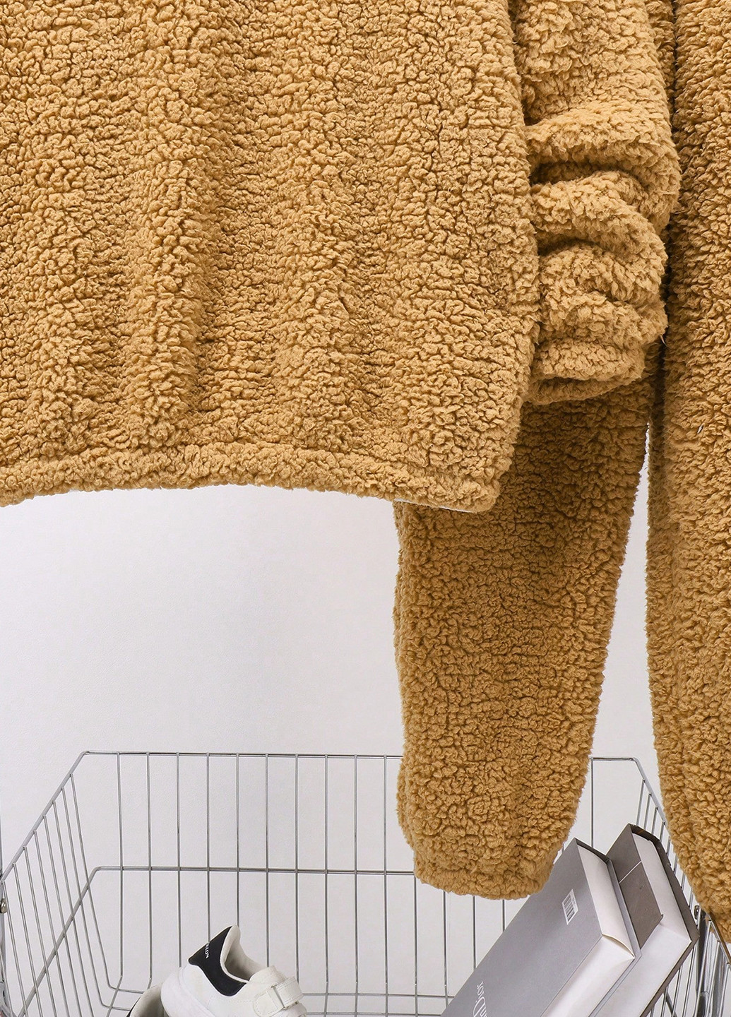 Бежевый демисезонный комплект (свитер, брюки) SHEIN