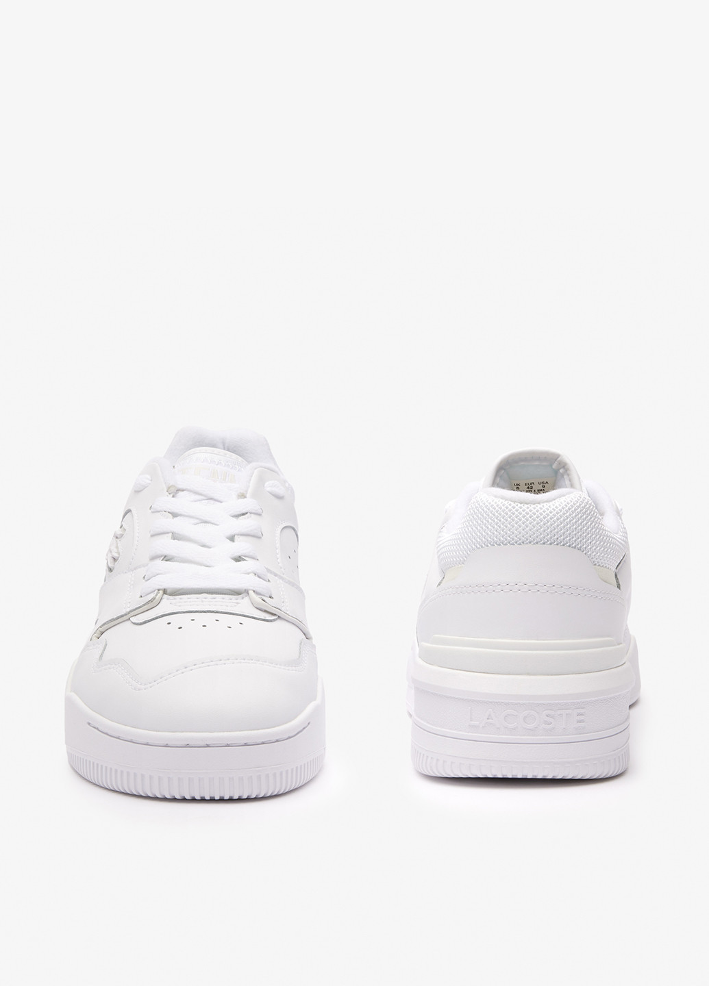 Белые демисезонные кроссовки Lacoste Lineshot