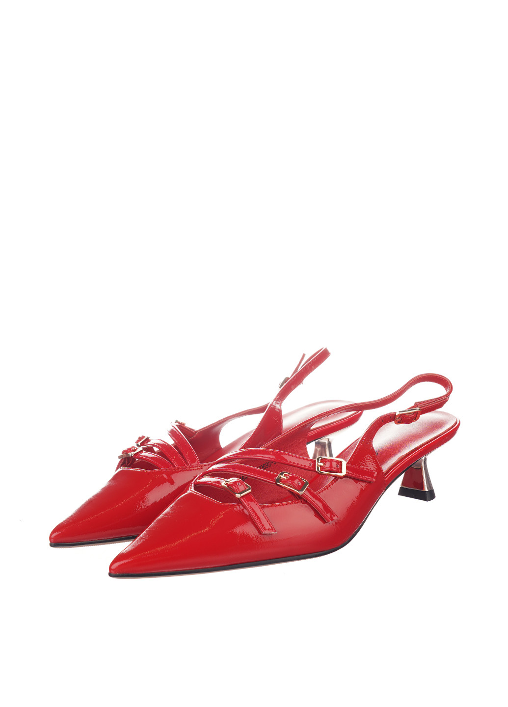 Blizzarini Туфли слингбеки красный з натуральная кожа, украина — лето (326874647)