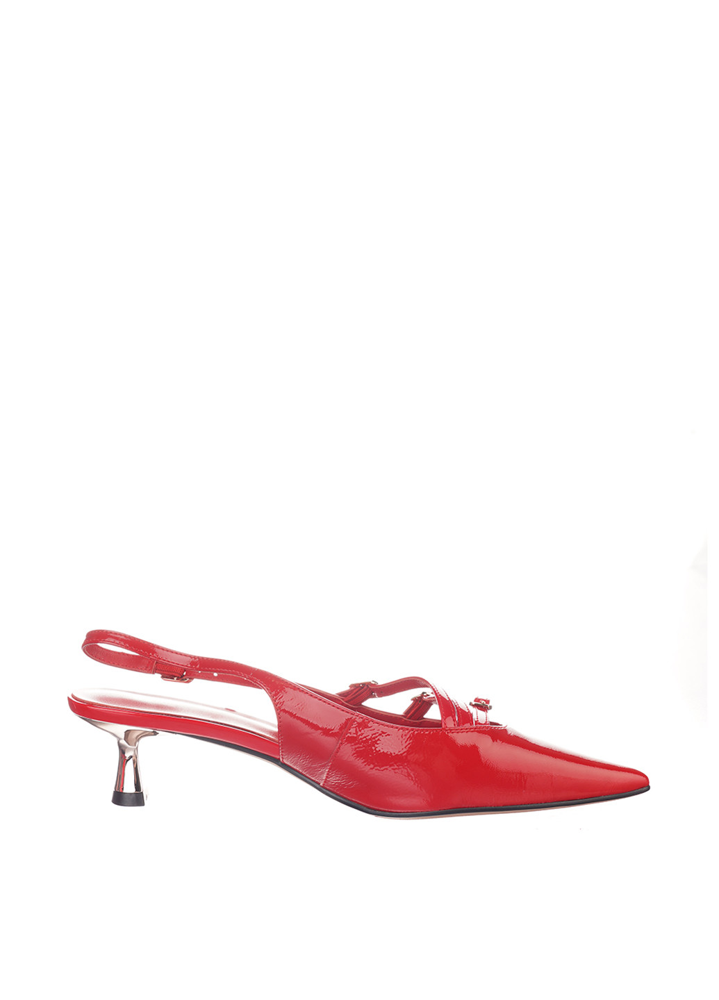 Blizzarini Туфли слингбеки красный з натуральная кожа, украина — лето (326874647)