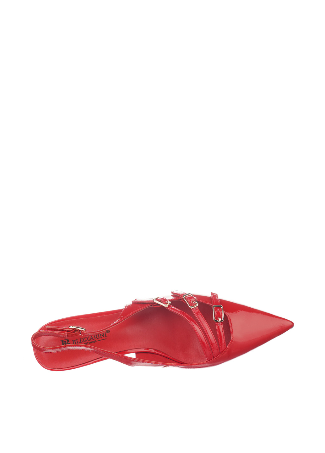 Blizzarini Туфли слингбеки красный з натуральная кожа, украина — лето (326874647)