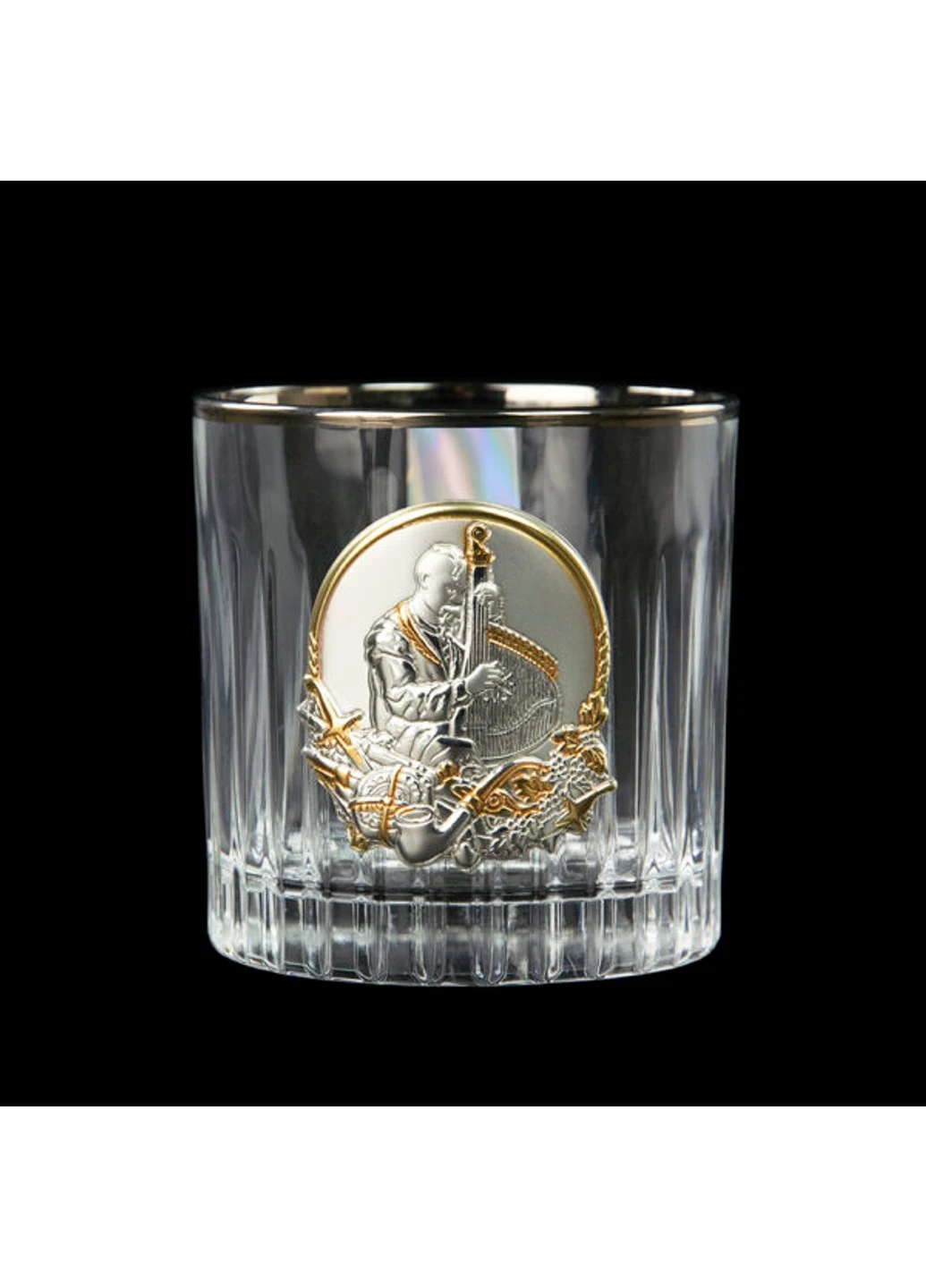 Набір склянок Козаки з платиновими та золотими накладками Boss Crystal (255190880)