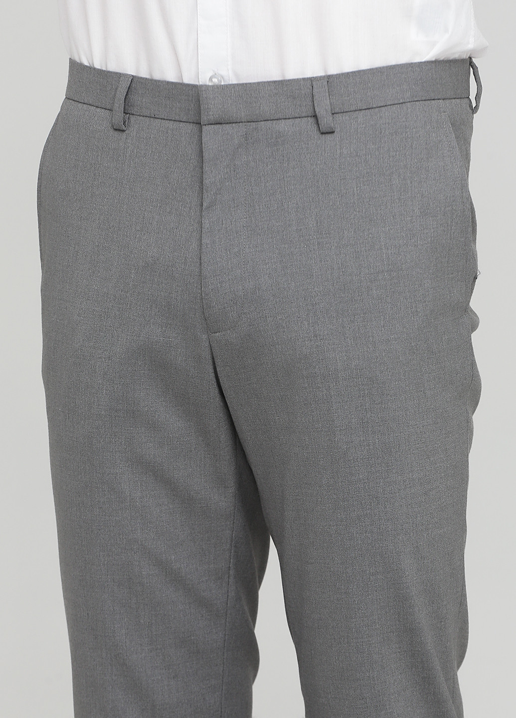 Серые кэжуал демисезонные прямые брюки Burton